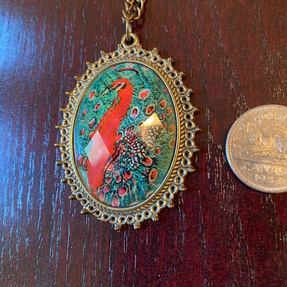 3 for 15. Vintage Style Peacock Necklace - Picture 3 of 4